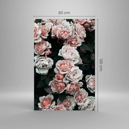 Glass picture - Rose Ensemble - 80x120 cm