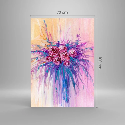 Glass picture - Rose Fountain - 70x100 cm