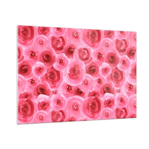 Glass picture - Roses at the Bottom and at the Top - 100x70 cm