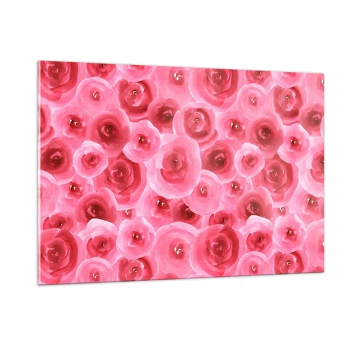 Glass picture - Roses at the Bottom and at the Top - 120x80 cm