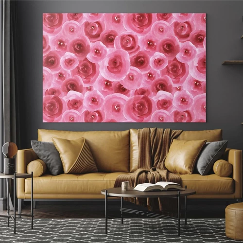 Glass picture - Roses at the Bottom and at the Top - 120x80 cm