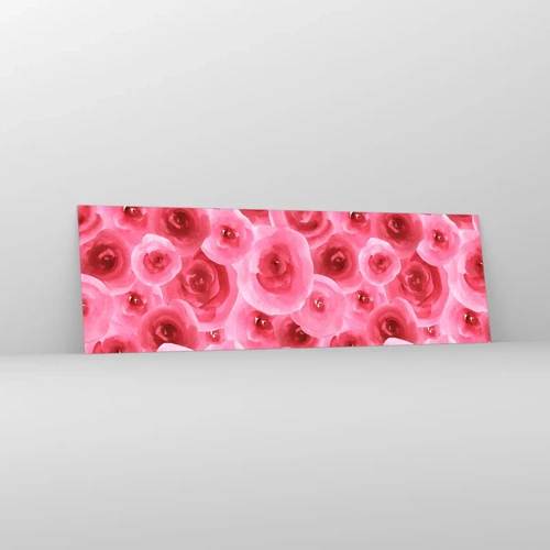 Glass picture - Roses at the Bottom and at the Top - 160x50 cm