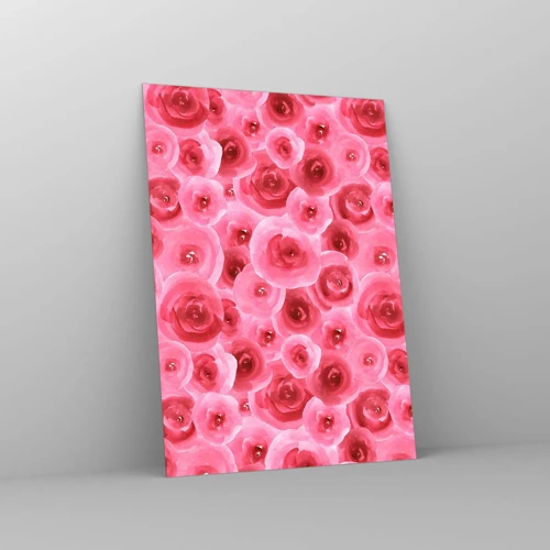 Glass picture - Roses at the Bottom and at the Top - 50x70 cm