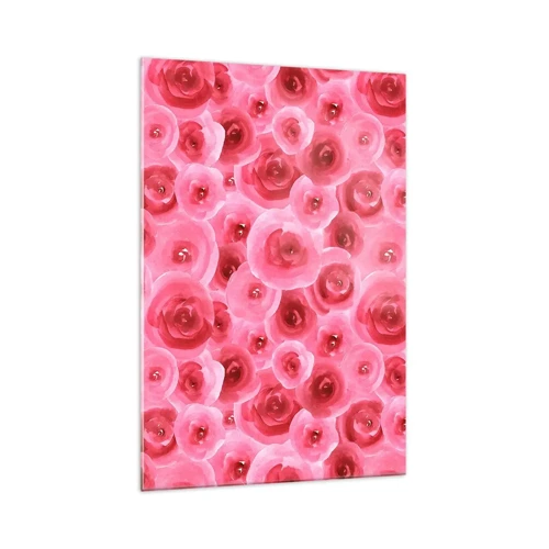 Glass picture - Roses at the Bottom and at the Top - 70x100 cm