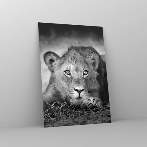 Glass picture - Royal Puppy - 50x70 cm