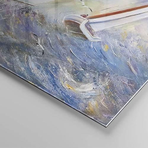 Glass picture - Running on the Waves - 160x50 cm