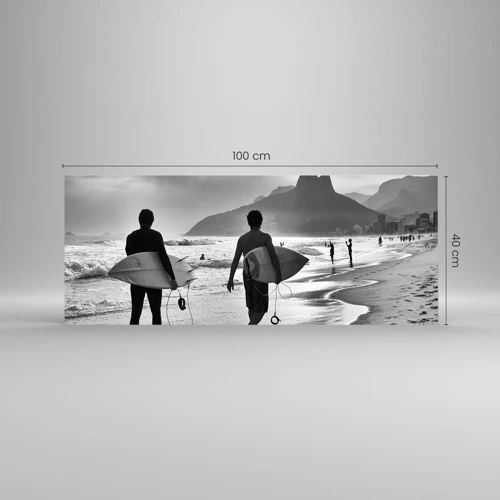 Glass picture - Samba for One Wave - 100x40 cm