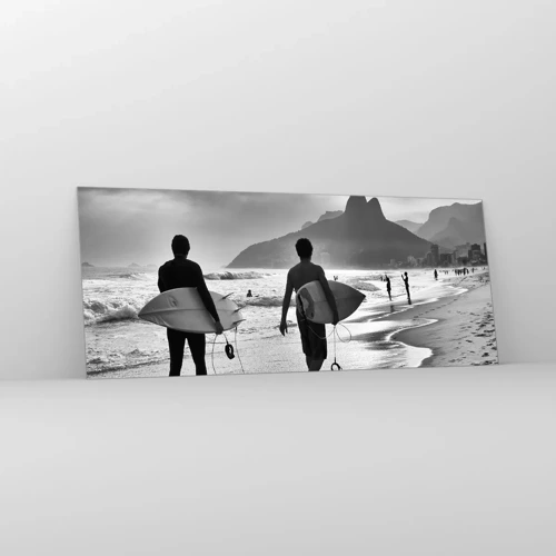 Glass picture - Samba for One Wave - 100x40 cm