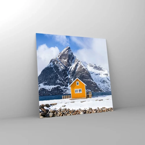 Glass picture - Scandinavian Holiday - 30x30 cm