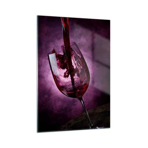 Glass picture - Scarlet? Carmine? No, Ruby. - 50x70 cm