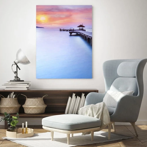 Glass picture - Sea of Calm to the Horizon - 50x70 cm