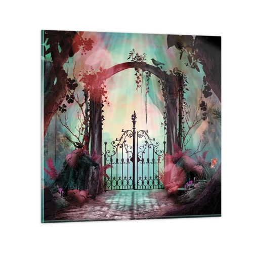 Glass picture - Secret Garden - 40x40 cm