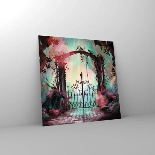 Glass picture - Secret Garden - 50x50 cm