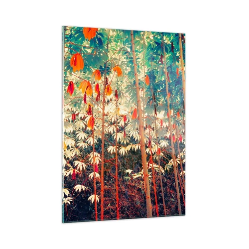 Glass picture - Secret Life of Leaves - 50x70 cm