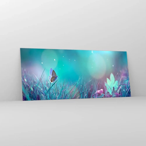Glass picture - Secret Life of a Meadow - 120x50 cm