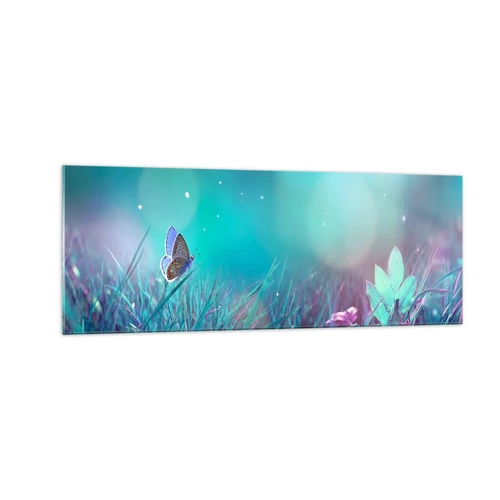 Glass picture - Secret Life of a Meadow - 140x50 cm