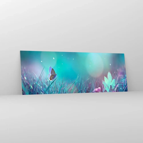 Glass picture - Secret Life of a Meadow - 140x50 cm