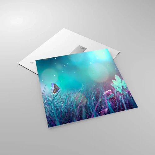 Glass picture - Secret Life of a Meadow - 60x60 cm