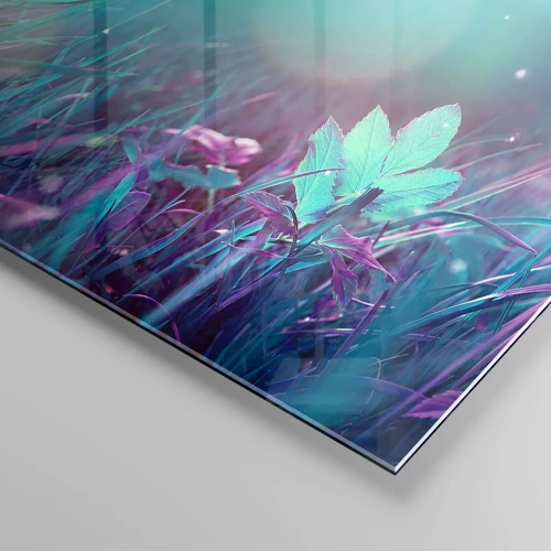Glass picture - Secret Life of a Meadow - 90x30 cm