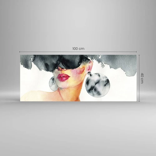 Glass picture - Secret of Elegance - 100x40 cm