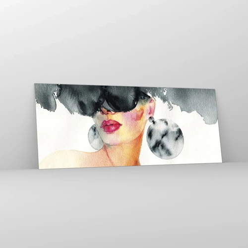 Glass picture - Secret of Elegance - 100x40 cm