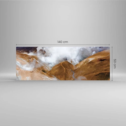 Glass picture - Severe Beauty of Iceland - 140x50 cm