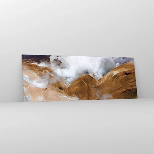 Glass picture - Severe Beauty of Iceland - 140x50 cm