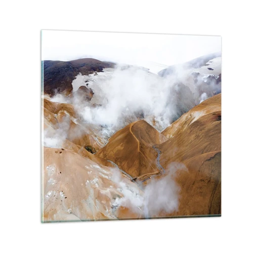 Glass picture - Severe Beauty of Iceland - 50x50 cm