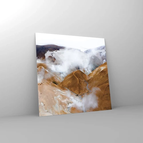 Glass picture - Severe Beauty of Iceland - 50x50 cm