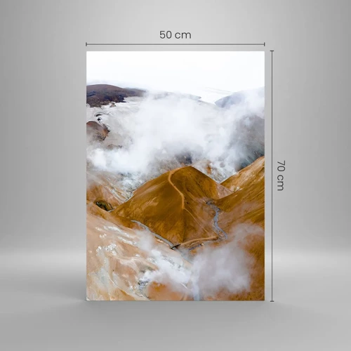 Glass picture - Severe Beauty of Iceland - 50x70 cm