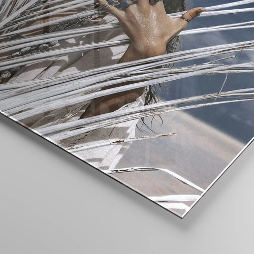 Glass picture - Shaman's Girlfriend? - 120x50 cm