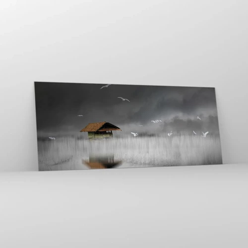 Glass picture - Shelter from the Rain - 120x50 cm