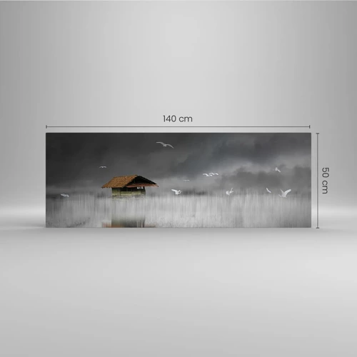 Glass picture - Shelter from the Rain - 140x50 cm