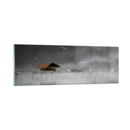 Glass picture - Shelter from the Rain - 90x30 cm