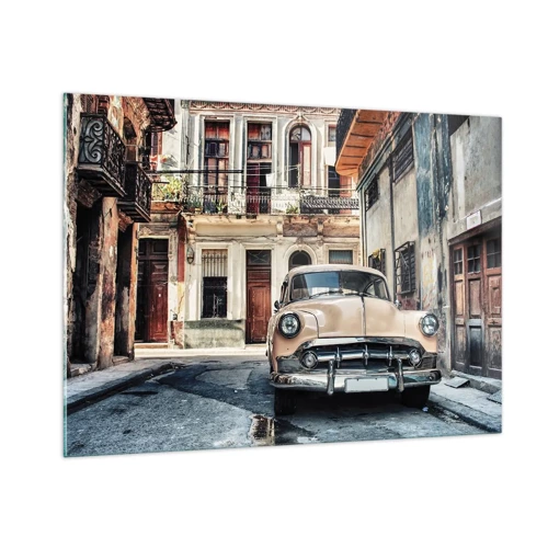 Glass picture - Siesta in Havana - 100x70 cm