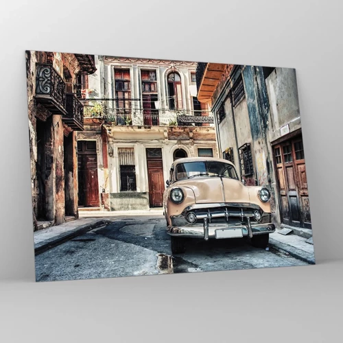 Glass picture - Siesta in Havana - 70x50 cm