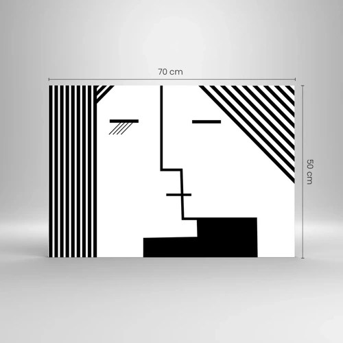 Glass picture - Simply a Kiss - 70x50 cm