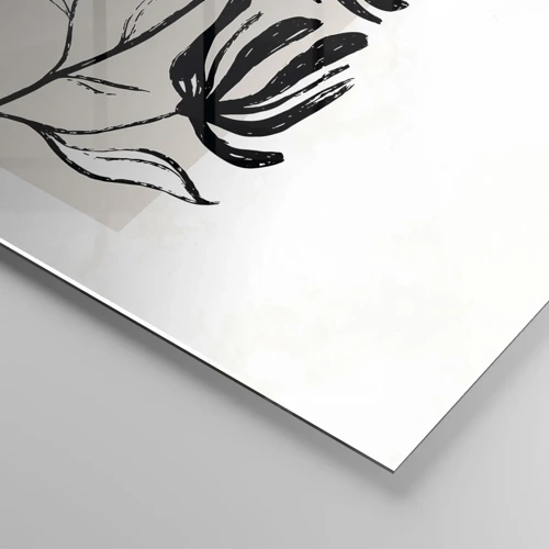 Glass picture - Sketch for a Herbarium - 70x50 cm