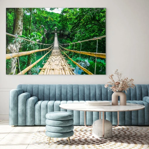 Glass picture - Small Bridge over the Green - 100x70 cm