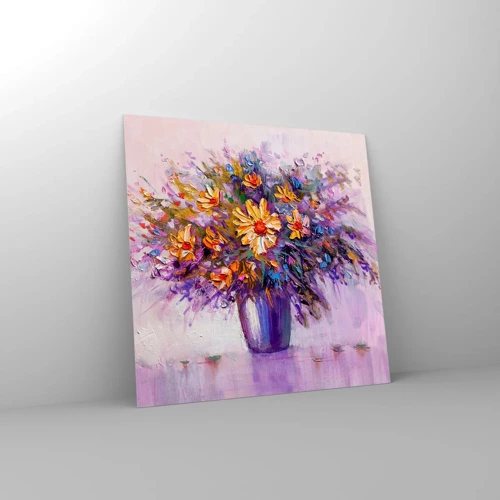 Glass picture - Smells Sweet, Looks Sweet - 60x60 cm