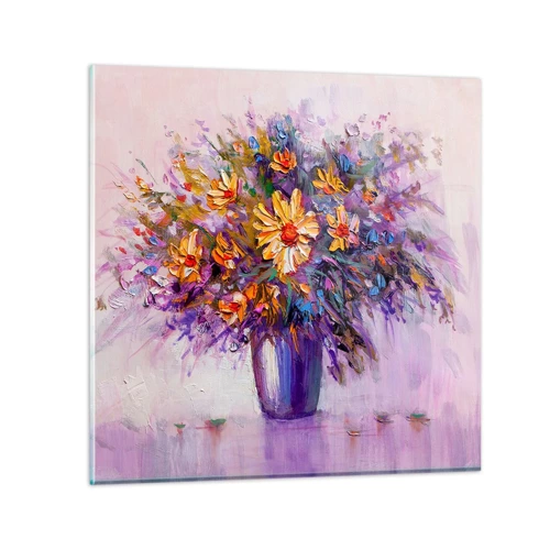 Glass picture - Smells Sweet, Looks Sweet - 70x70 cm