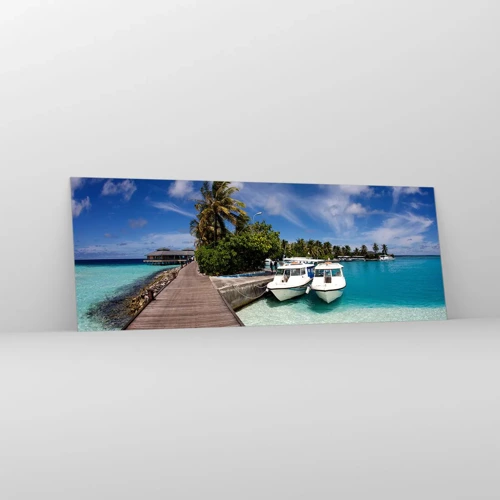 Glass picture - So Paradise Exists - 140x50 cm