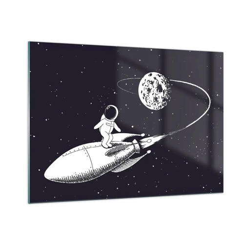 Glass picture - Space Surfer - 100x70 cm