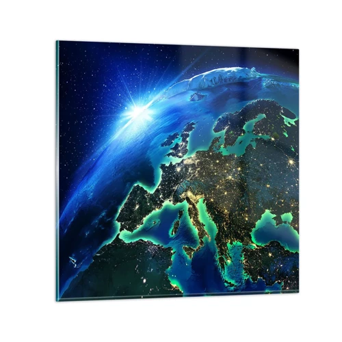 Glass picture - Sparkling Europe - 30x30 cm