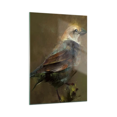 Glass picture - Sparrow, a Little Birdy - 50x70 cm