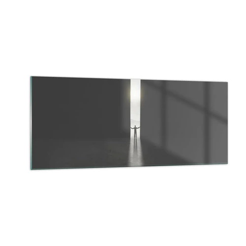 Glass picture - Step to Bright Future - 100x40 cm