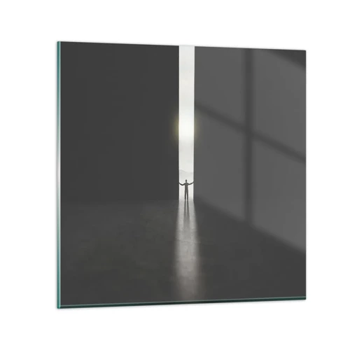 Glass picture - Step to Bright Future - 30x30 cm