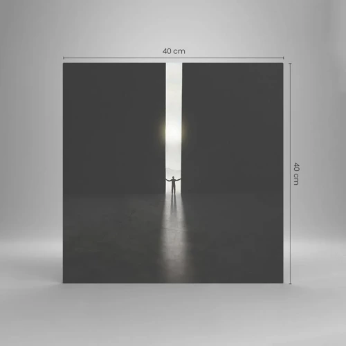 Glass picture - Step to Bright Future - 40x40 cm