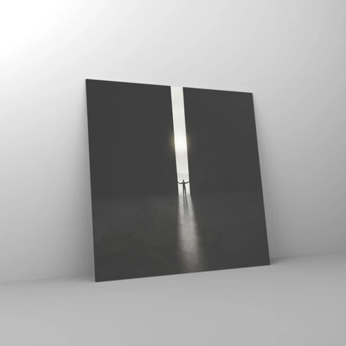 Glass picture - Step to Bright Future - 40x40 cm