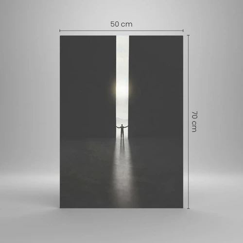 Glass picture - Step to Bright Future - 50x70 cm